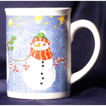 Winter Snowman Christmas Mug Ceramic Coffee Cup
