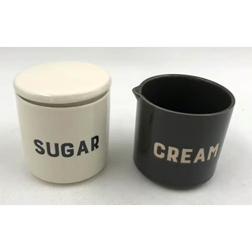 Ceramic Cream & Sugar Set...