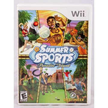 Wii Game "Summer Sports - Paradise Island" case front cover