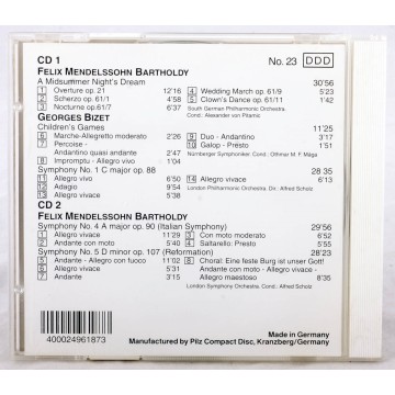 Photo 2 of F Mendelssohn Bartholdy - Midsummer Nights Dream Symphonies Nos. 4 & 5 (Two CDs)