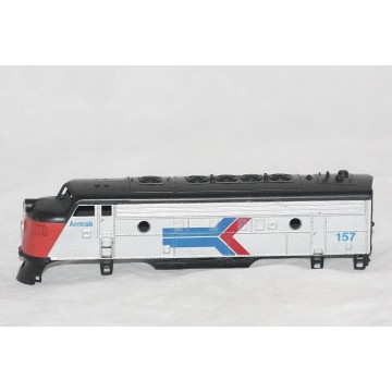 Photo 3 of Athearn HO Scale EMD F7 Amtrak locomotive shell. -157