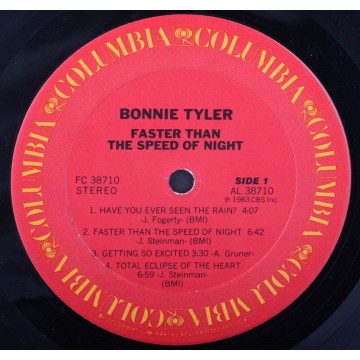 Photo 6 of Bonnie Tyler - Faster Than The Seed Of Night Vintage Vinyl 33RPM LP Record