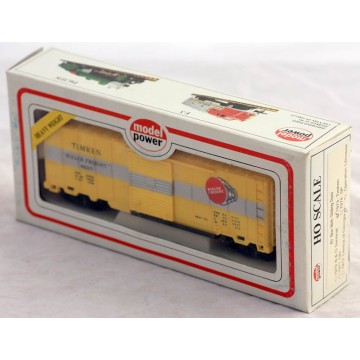 Photo 2 of Model Power HO Scale Timken 40' Box Car Heavy Weight -7973 in box