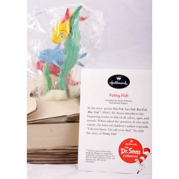 Photo 3 of Hallmark The Dr. Seuss Collection Funny Fish figurine LMTD Box Papers Rare