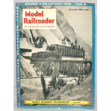 Model Railroader Magazine Vintage December 1954