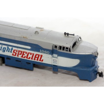Mantua/Tyco HO Scale Midnight Special Baldwin RF-16 locomotive for parts -1060