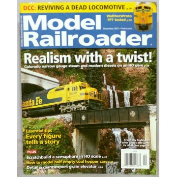 Model Railroader Magazine December 2021 Great condition