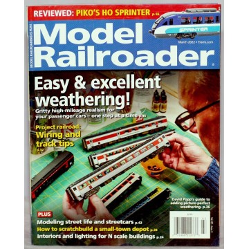 Model Railroader Magazine March 2022 Great condition