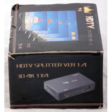 Photo 3 of 1x4 HDMI splitter 1 input to 4 Outputs for four output displays simultaneously