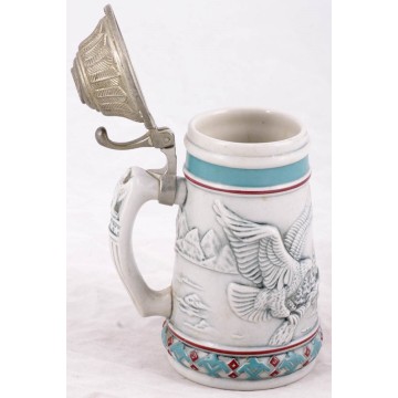 Photo 5 of Avon Patriotic Bald Eagle Stein Endangered Species Ceramic Beer Stein Coffee Mug