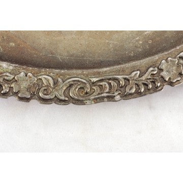 Photo 5 of Vintage Embossed Metal Plate 18th Century Courting Couple Wall Decor Art