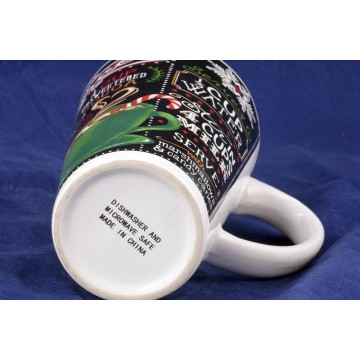 Holiday Hot Cocoa Recipe Mug – Festive Kitchen Decor Candy Holder Not for Use