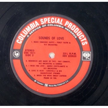 Songs Of Love Collectors Album Limited Edition CSS 1511 Vinyl 33RPM LP