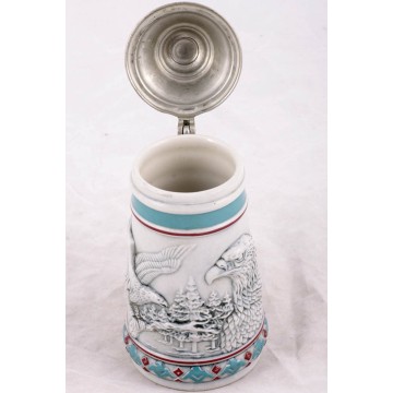 Photo 7 of Avon Patriotic Bald Eagle Stein Endangered Species Ceramic Beer Stein Coffee Mug