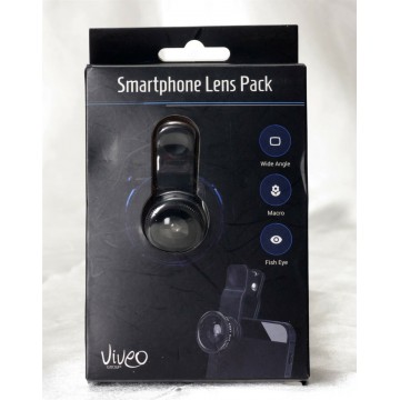 VIVEO Smartphone 3 in 1 Camera Lens Pack with 3 lenses