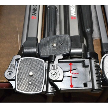 Photo 6 of Ambico V0555 V0556 V0557 tripod camera plate + phone holder