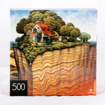 Jigsaw Puzzle Home On Cliff...