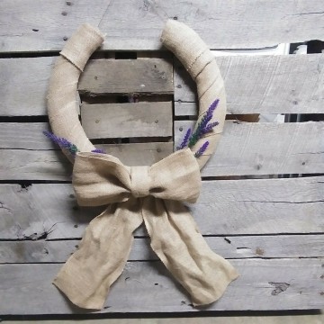 Lavender Horseshoe wreath...