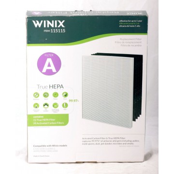 Winix 115115 True HEPA Filter A for C535 5300-2 6300-2 AM90 P300 5300 6300