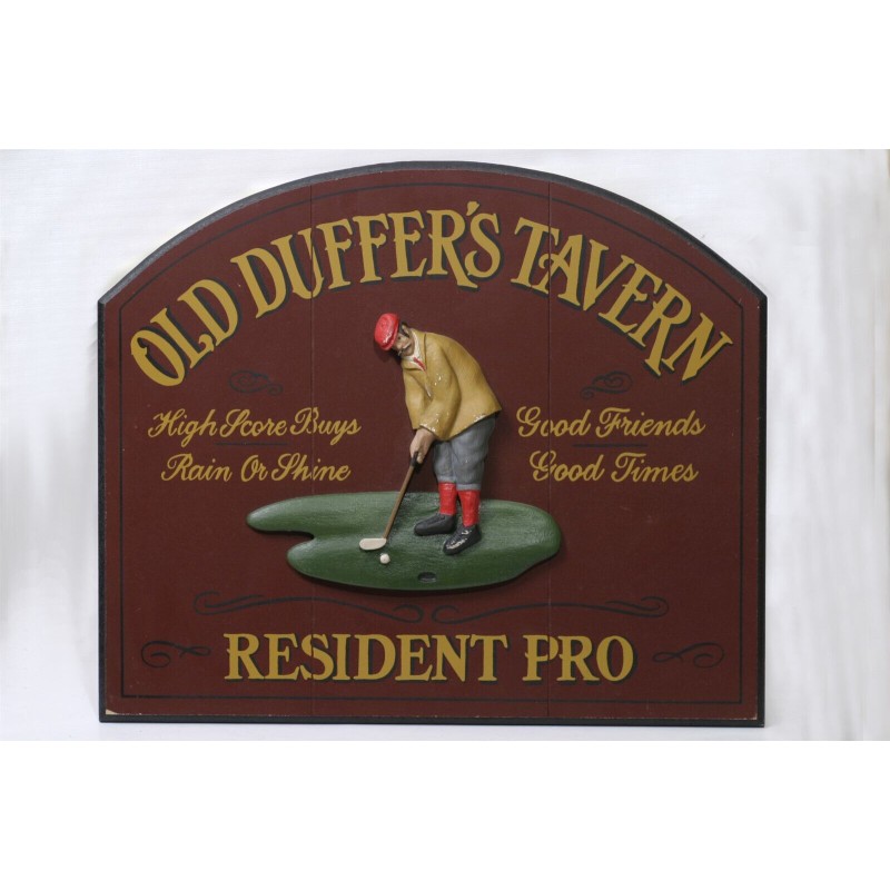 Old Duffer's Tavern Resident Pro Sign Golf theme Man Cave Meissenberg ...